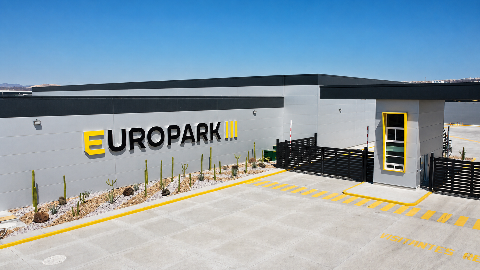 Entrada de Europark III en Querétaro